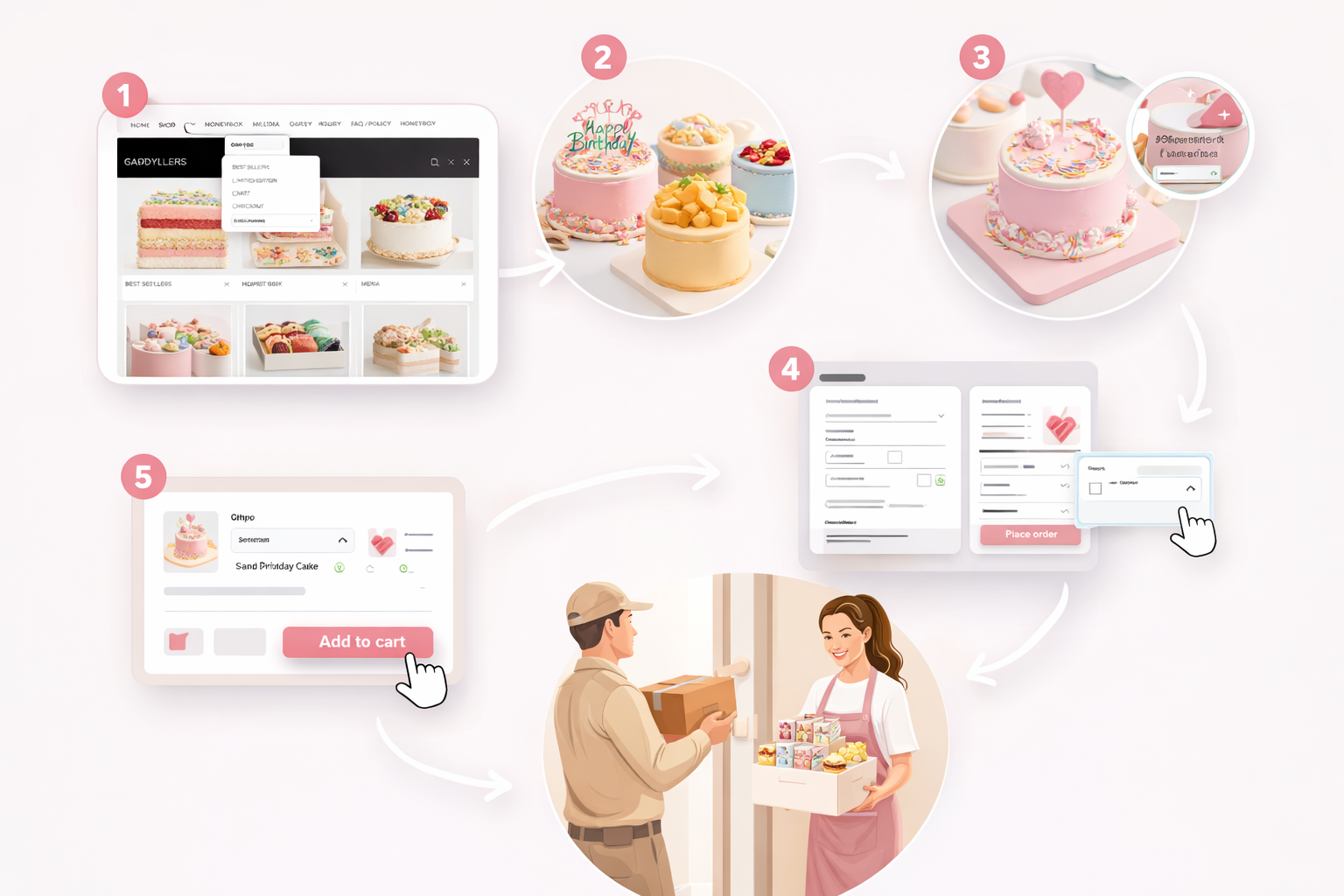 Hướng dẫn mua bánh tại shop candyland